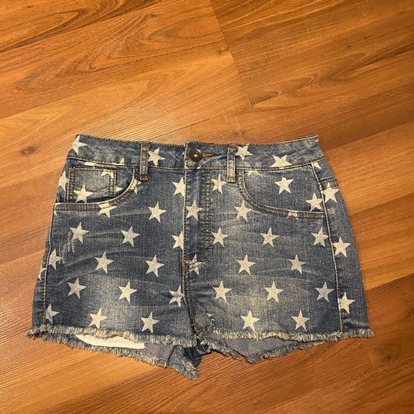Star print Denim shorts - Picture 2 of 8